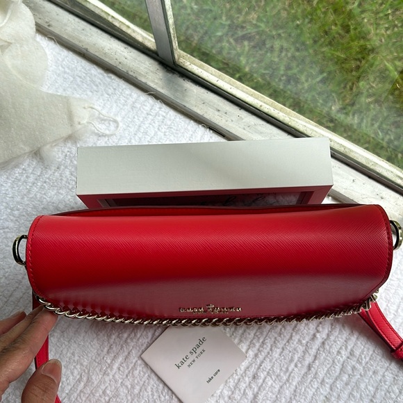 Kate Spade Carson Convertible Crossbody red bag. NWOT - Picture 6 of 10
